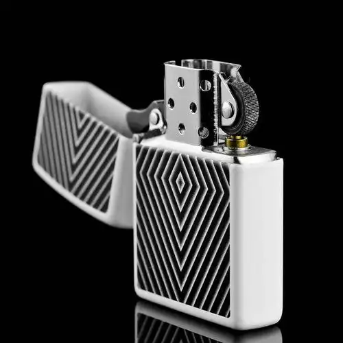 zippo打火机立体菱形28039