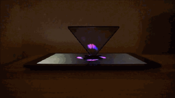 当贝市场金字塔全息投影太酷手机平板都能用