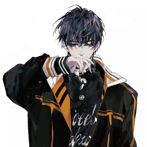 超帅气二次元动漫男生头像满身的酒味总好过满眼都是泪水