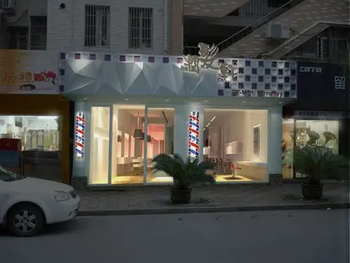 理发店门头装修设计效果图3/5