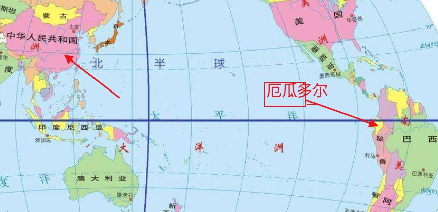 16:38:16  来源:互联网中国和厄瓜多尔在世界地图的位置:  厄瓜多尔