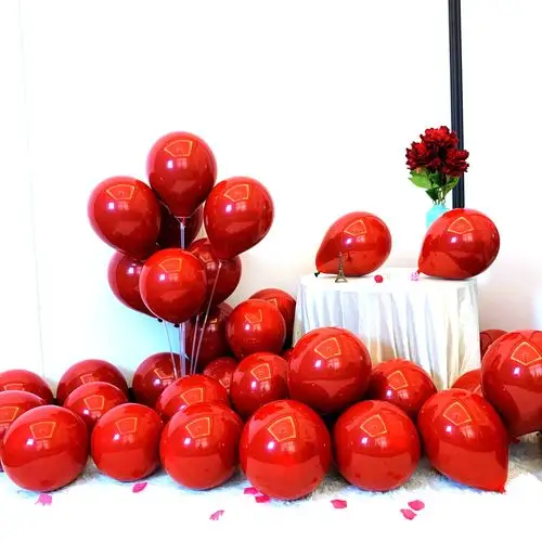 网红金属金色气球结婚喜庆装饰婚房场景布置浪漫婚礼生日卧室布置