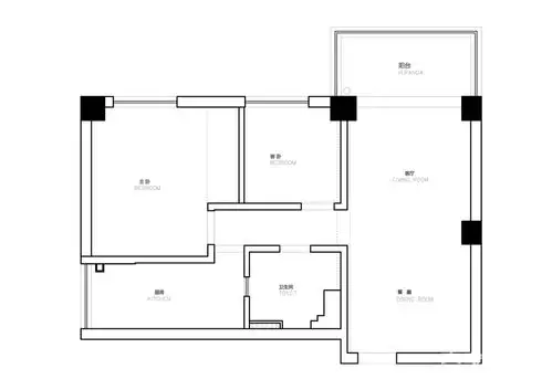 8万50平米现代小户型/一房装修效果图,50平精致小窝装修案例效果图