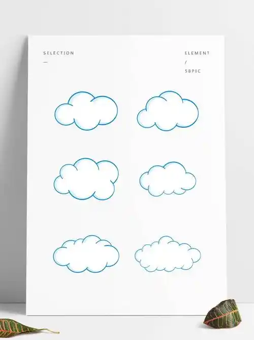 唯美的云朵简笔画 云朵简笔画仙气