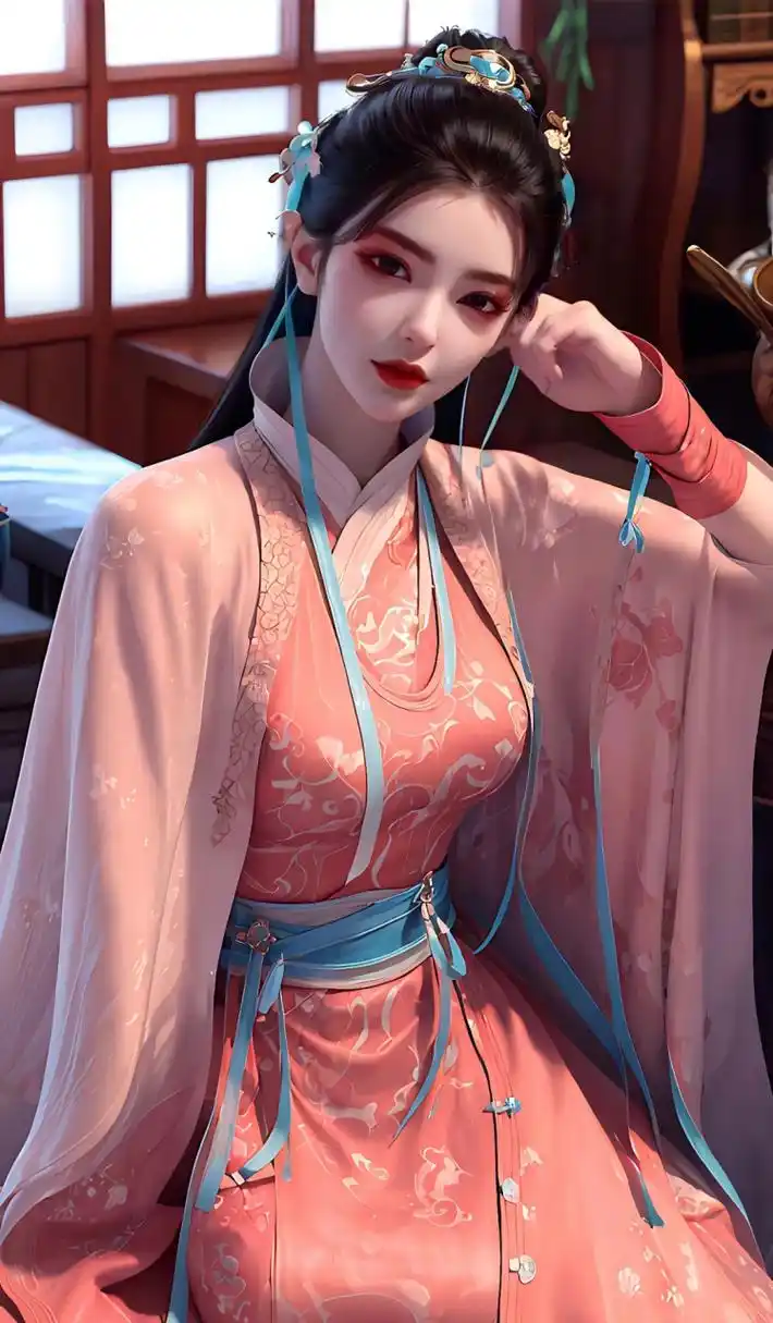 少年歌行:尹落霞,粉衣倩影落霞仙子,一掌断江色艺无双