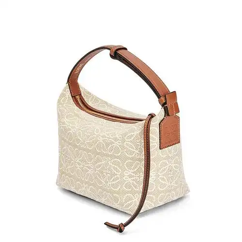 褐色欧洲直邮loewe罗意威新款cubi系列女士小号通用款女包