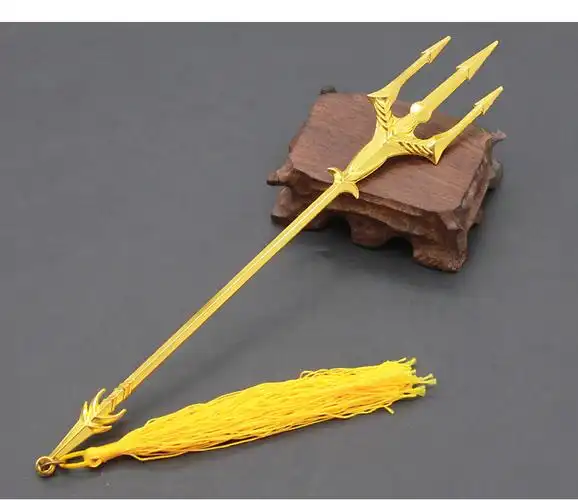 斗罗动漫周边唐三海神三叉戟动画版全金属武器工艺品游戏