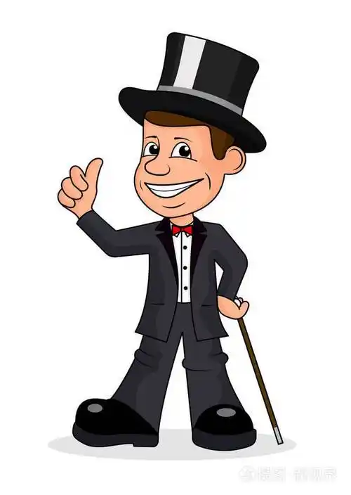 在严格的西装开朗绅士