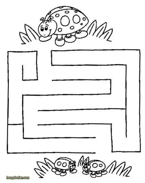 在线迷宫游戏图片a4下载-红豆饭小学生简笔画大全