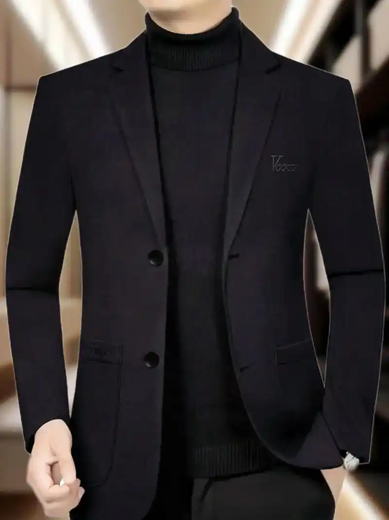 皮尔卡丹男士春秋季休闲西服高档商务男装.