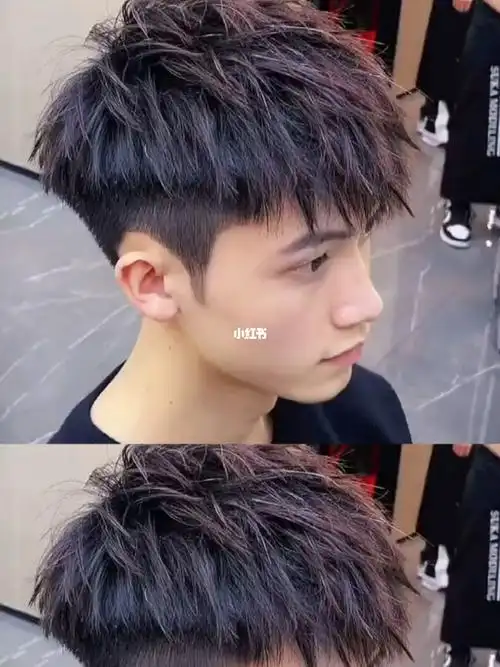 不烫不染也好看的发型自然微分碎盖男生在家自然吹干也好看的发型之