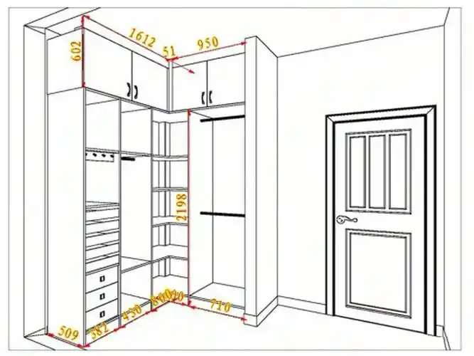 如何审查柜子平面图立面图内部详图_图纸_视图_尺寸