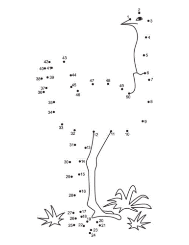 点连线动物连线,通过训练提高孩子的专注力和运笔能力,以及对数字