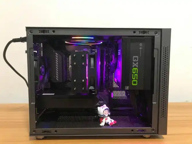 嫌的没事干把爱国者m3机箱换成先马趣造m-atx主板 atx非模组电源放在