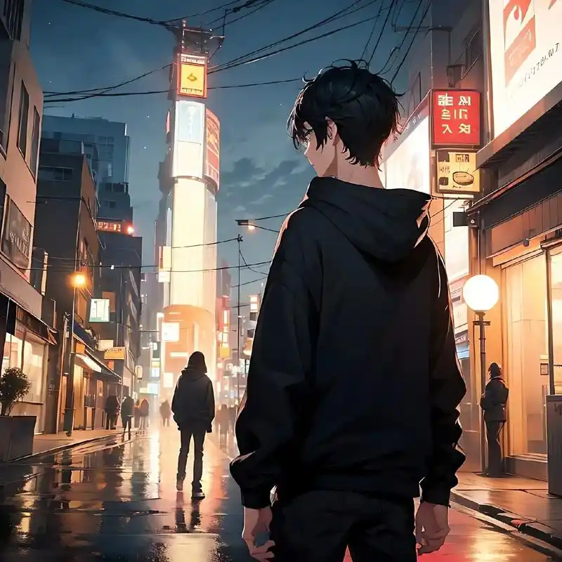 孤独感背影男头.#二次元 #动漫男生头像 #优质头像 #男生 - 抖音