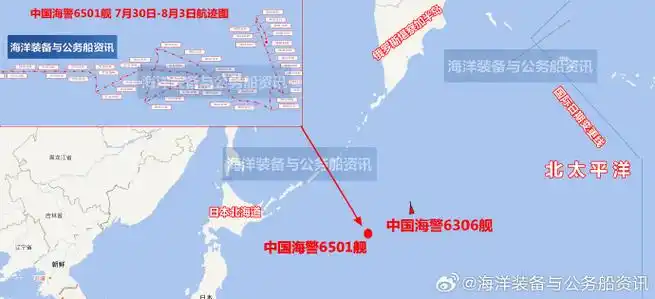 中国海洋执法##中国海警开展北太平洋公海渔业执法巡航