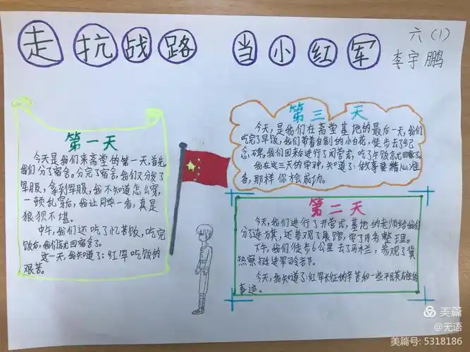 英雄少小八路手抄报英雄手抄报