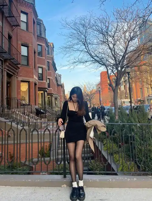 princesspolly经典黑裙7869