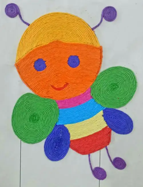 缪老师课堂——《纸绳画之有趣的几何图形》(16幼师班)