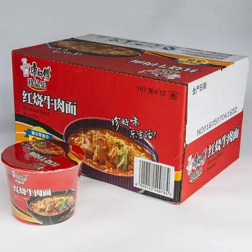 【惠天下】康师傅珍品桶红烧牛肉面