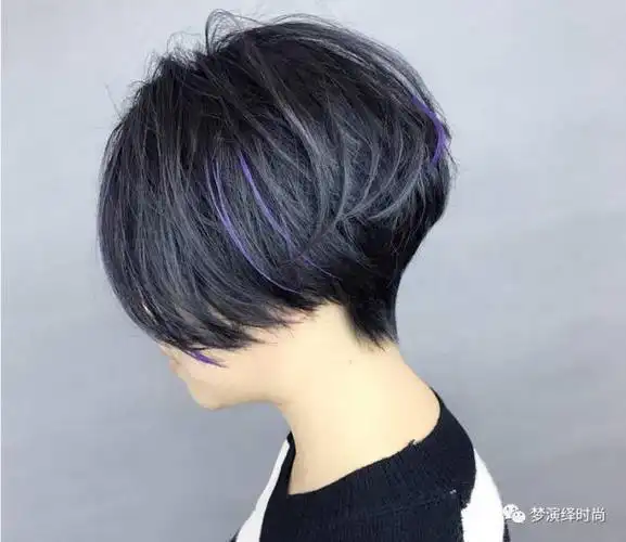 2017流行"推后边"短发