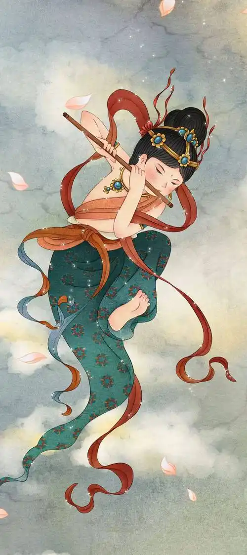 胖改唐代仕女—插画师焦响乐让"胖而美"占据你的心_飞天_人物_风格