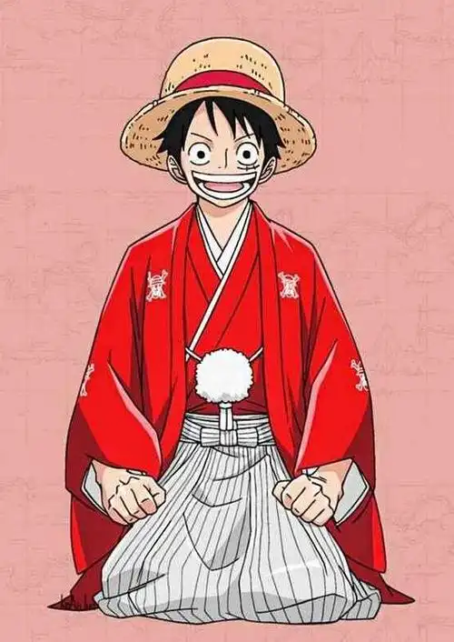 海贼王主角穿上和服,娜美美出天际!网友:布鲁克不是和服是丧服