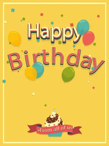 矢量卡通儿童活力生日派对背景