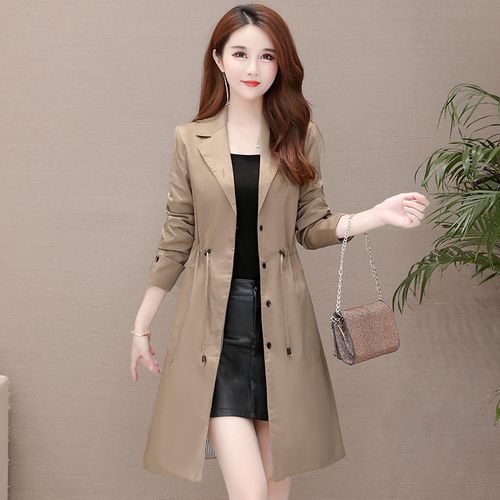 贵夫人阔太太秋冬2019年新款女风衣大衣中长款小个子外套洋气妈妈