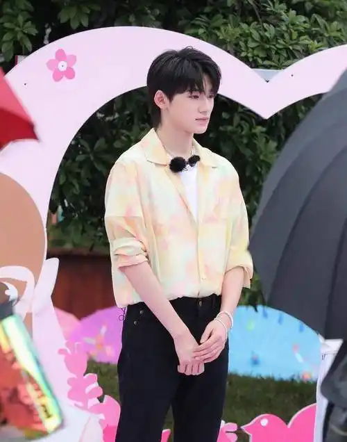 173宋亚轩与172何炅同框,身高差明显,谎报身高地站出来_刘耀文_个人