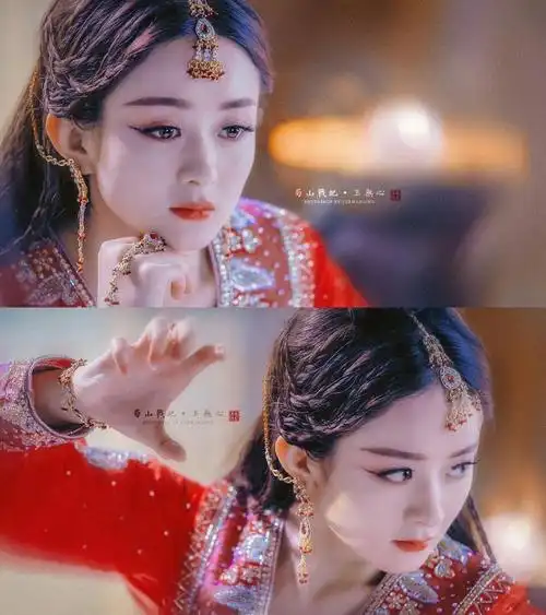 有翡赵丽颖红衣美赵丽颖9套古装红衣知否优雅花千骨邪媚霸气