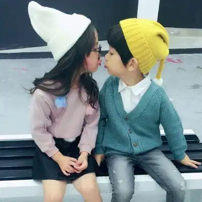 微信萌娃系列情侣头像_超萌小孩情侣头像下载_微茶网