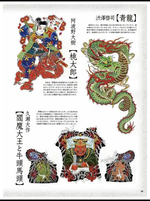 如龙系列角色的纹身