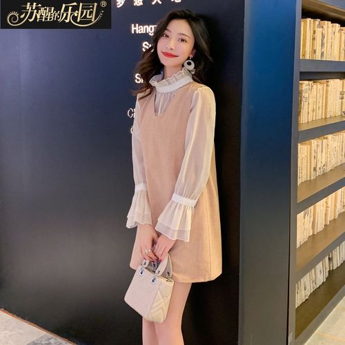 衬衫时尚套装裙女装初秋2021新款韩版气质淑女甜美优雅长袖两件套