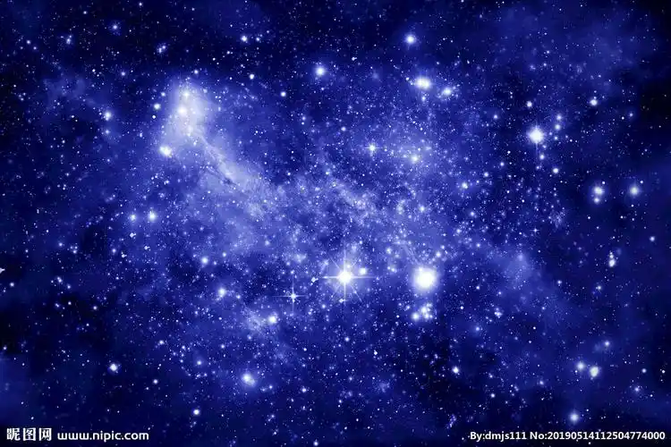 蓝色星空图片