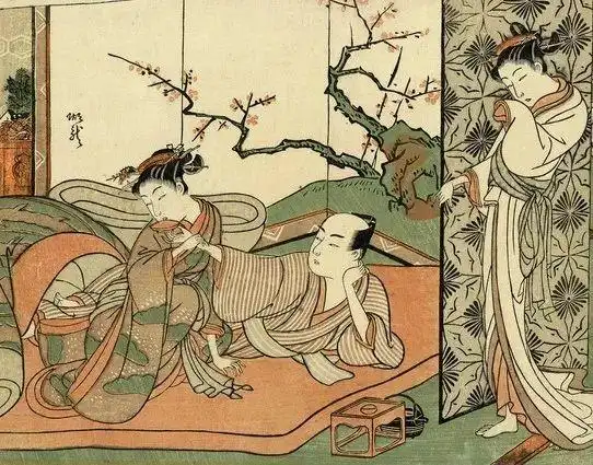 春画就是中国俗称的"春宫画",虽然只有一字之差,但与价高难寻的春宫画