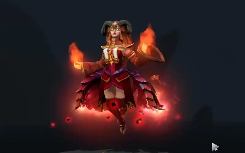 dota2秀逗魔导士丽娜火女饰品搭配各种好看的小裙子