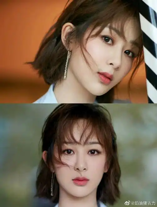 9599 青春又减龄&少女感十足的发型90 杨紫的短发编发真的越看