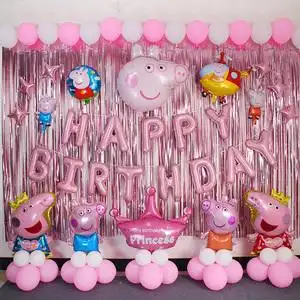 儿童生日派对装饰背景墙 宝宝周岁创意聚会布置用品 百岁宴会气球