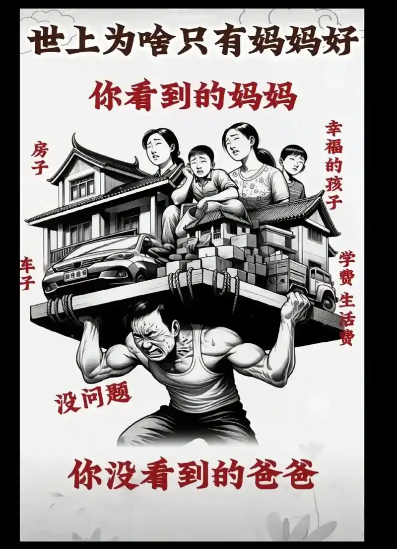 做男人,做爸爸太难了.有谁能体谅?#释放压力 #看图说话 - 抖音