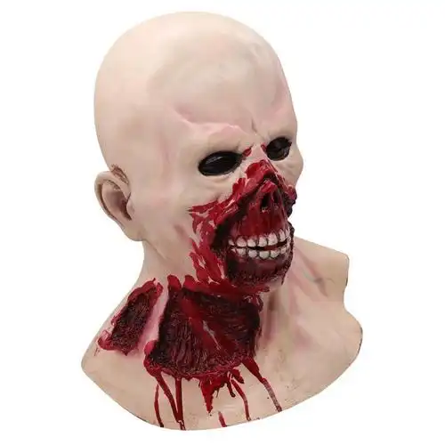 【现货直发】圣节鬼屋密室逃脱装饰血腥女鬼面具长发鬼护士恐怖吓人