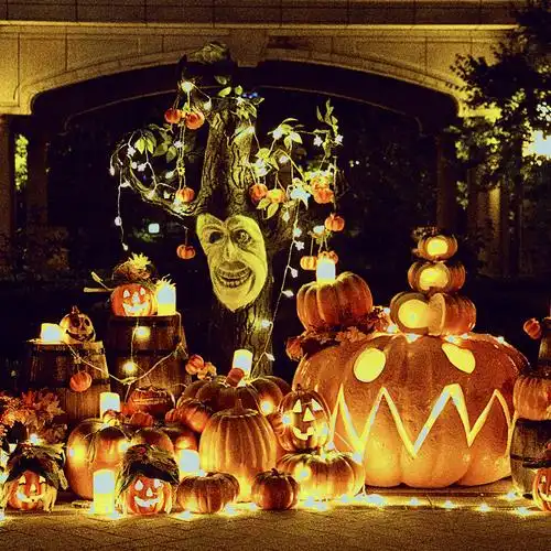 万圣节南瓜大型装饰商场游乐园万圣场景南瓜灯
