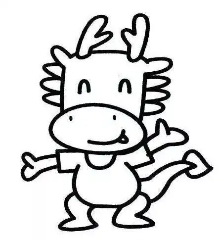 十二生肖简笔画龙简单画法