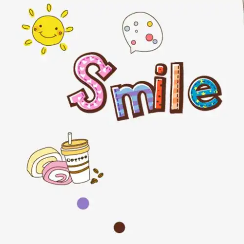 卡通太阳和英文字母