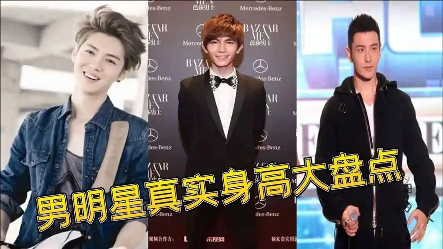 男明星身高大揭秘郭富城165鹿晗174何炅站郭敬明身边都像巨人