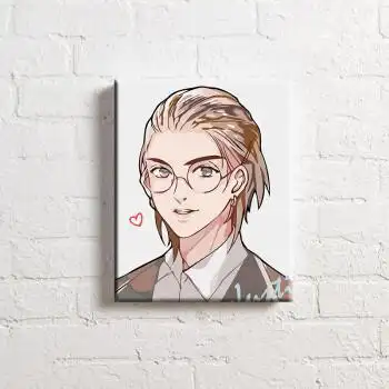 装饰画diy手绘填色新品justin黄明昊54050订好内框25cm厚画板1份颜料