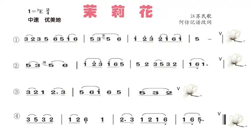 人音版六年级上1聆听茉莉花东北民歌课件11张ppt内嵌视频