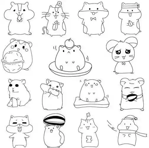 超级实用的素材简笔画动物大全,简笔画动物100个干货!