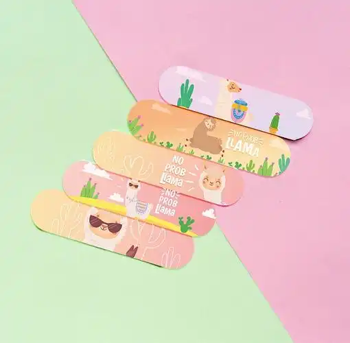 众舒健儿童卡通创可贴创口贴无菌透气可爱卡通图案独立包装10片装10