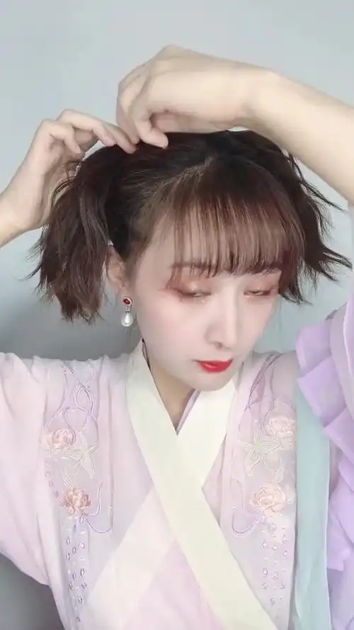 不用发包也能扎出好看的汉服发型呀!